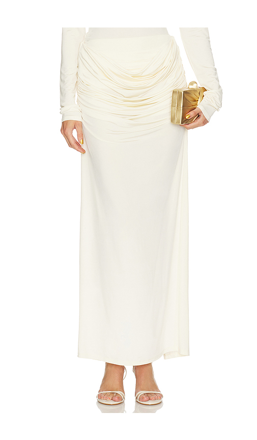 Paris Georgia Raffy Skirt in Cream. XS also in L