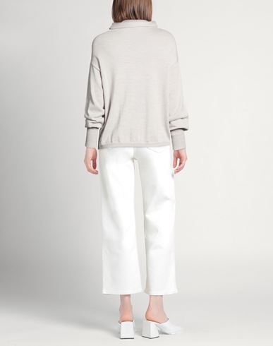Woman Turtleneck Light grey Size 2 Merino Wool