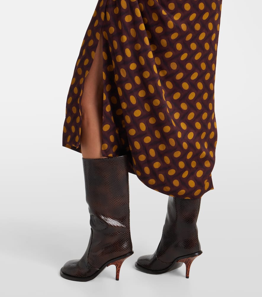 Didi embellished polka-dots midi dress