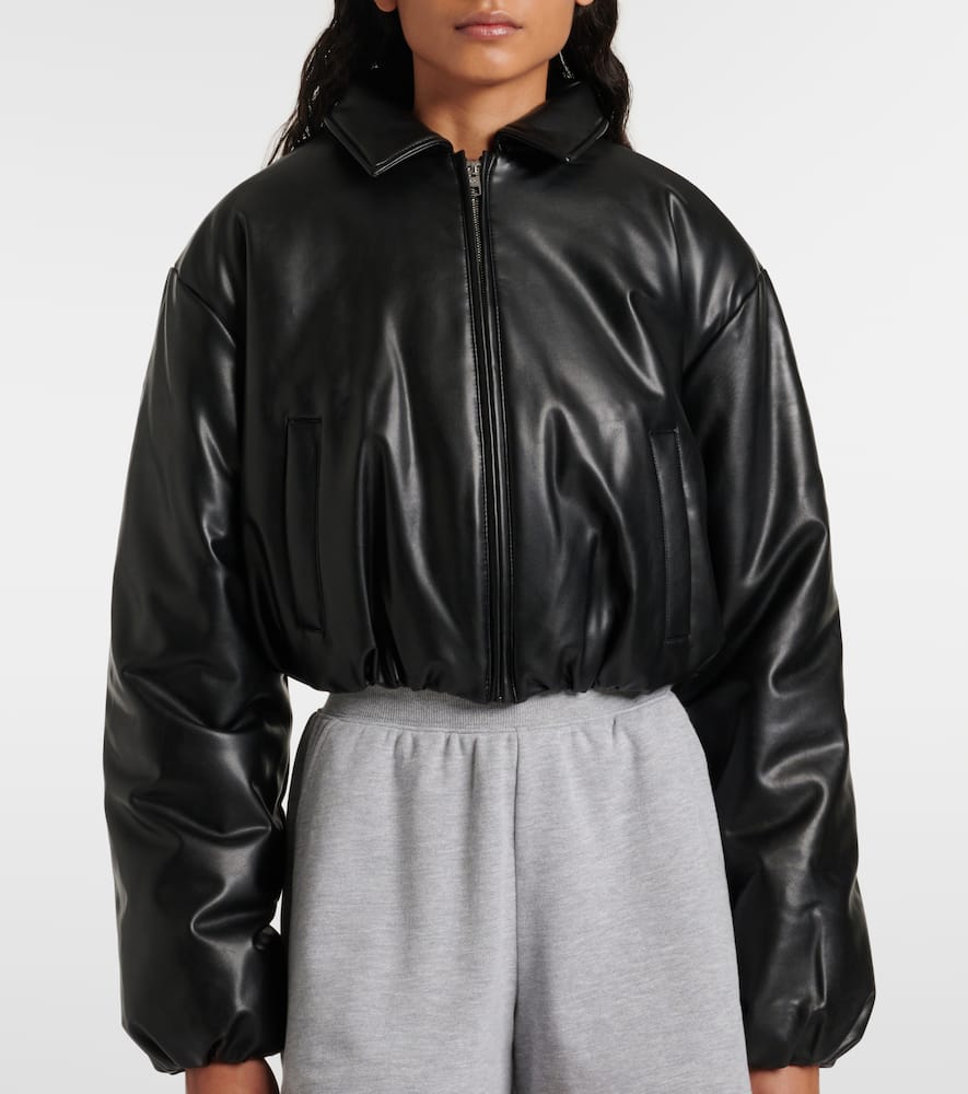Alo Yoga Premier faux leather bomber jacket