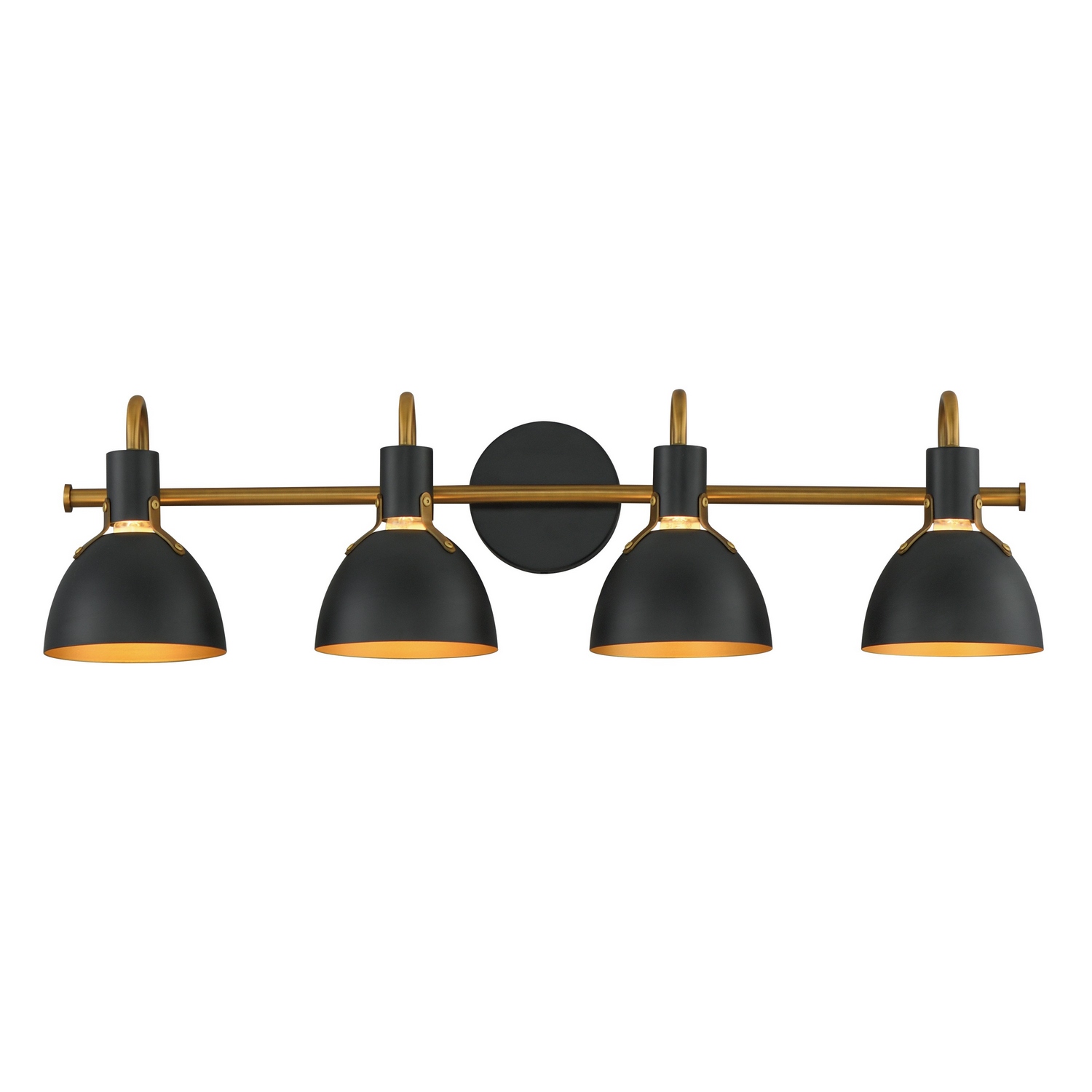 Black Antique Brass Wall Sconce from the Dusk Collection