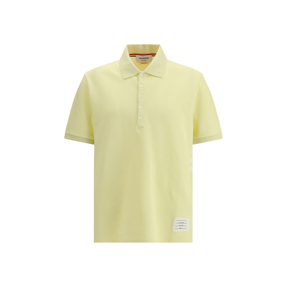 Bicolor Cotton Polo Shirt — Yellow