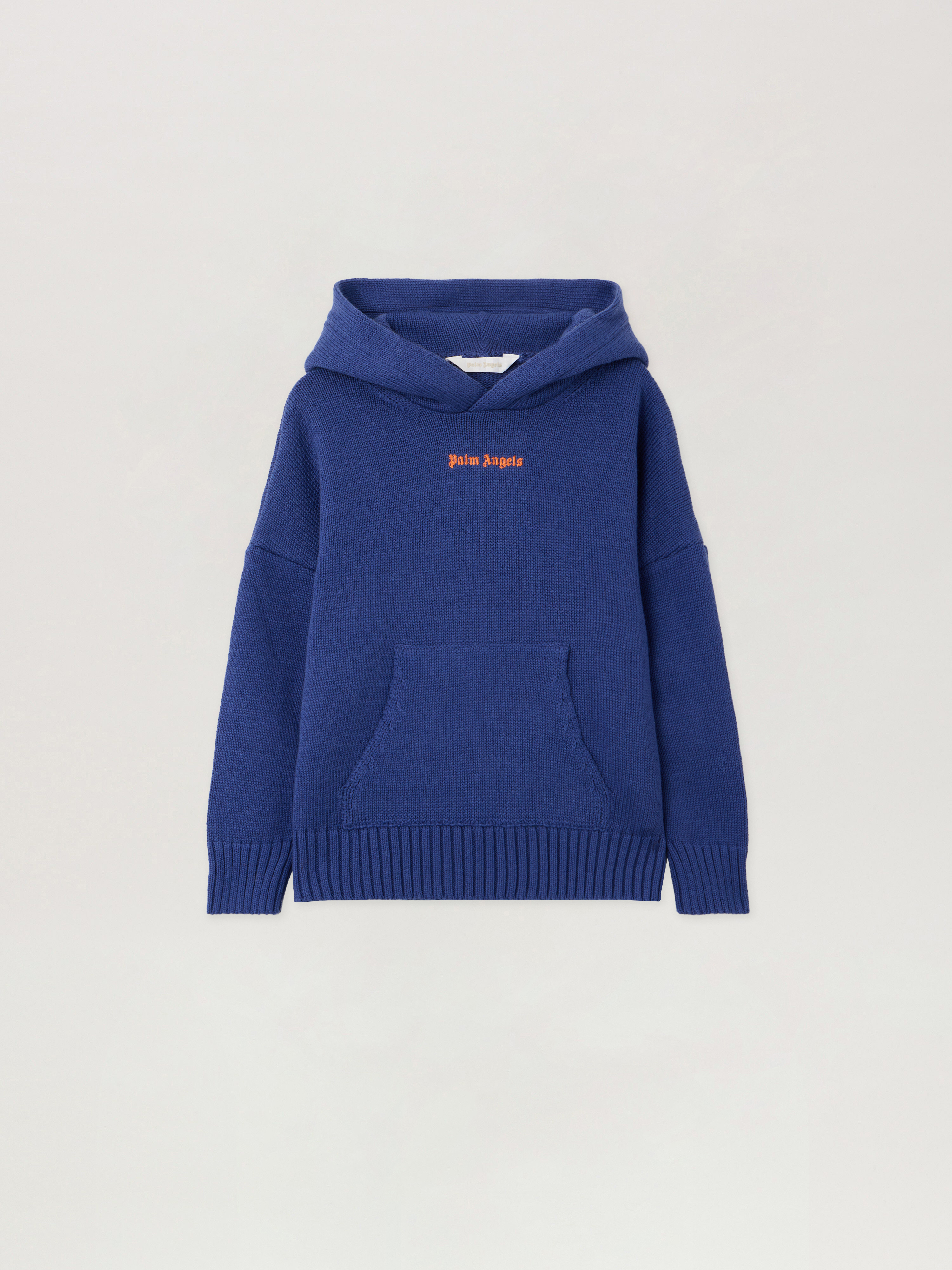 Pa Palms Knit Hoodie Kids  Cobalt Blue