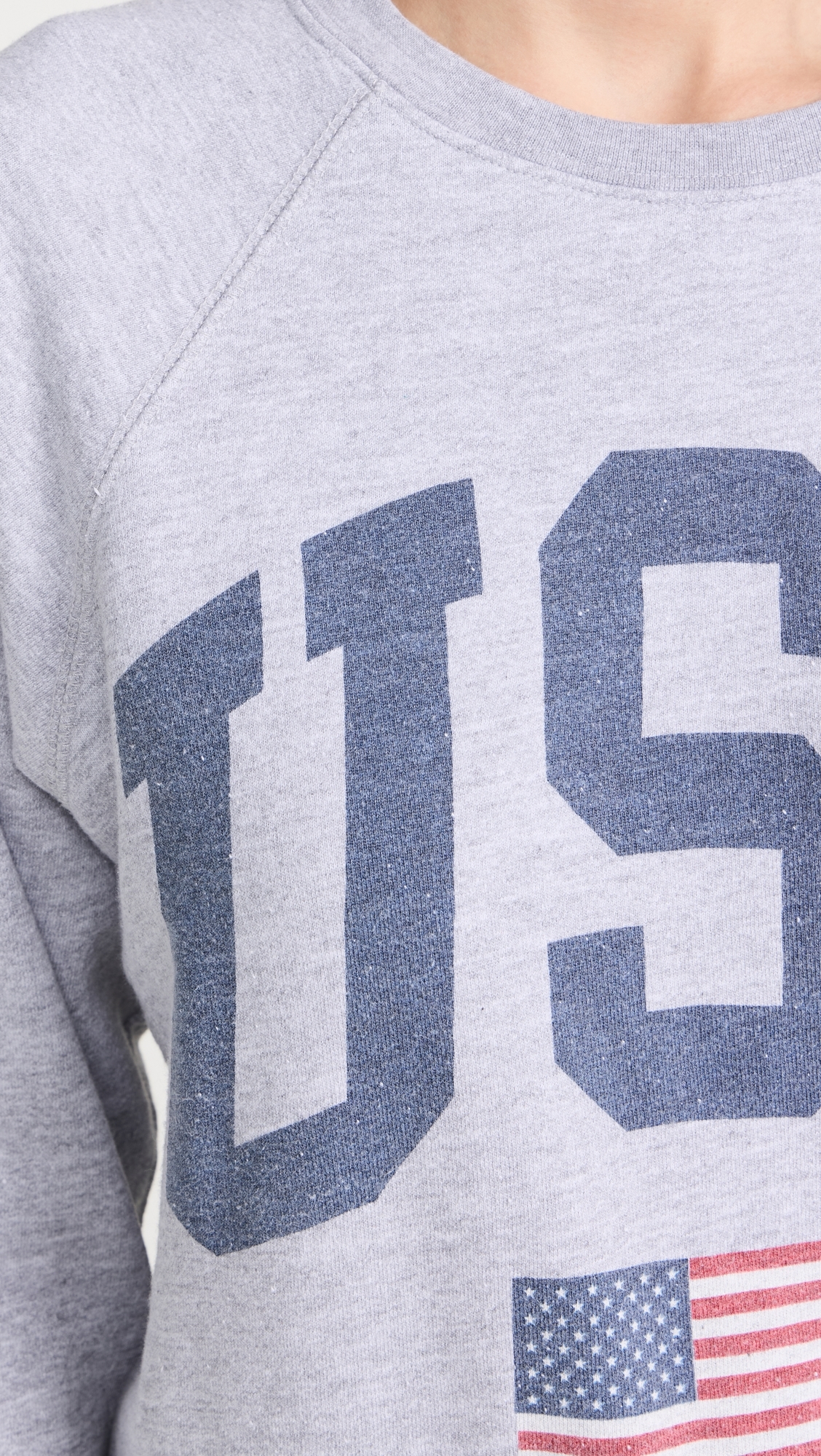 USA Sweatshirt Vintage Heather Grey