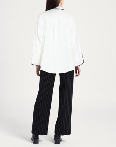 Woman Shirt White Size 12 Linen