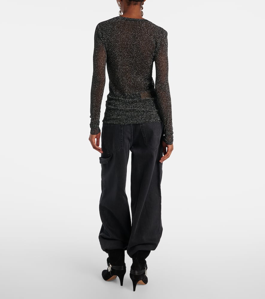 Thalia lamé top