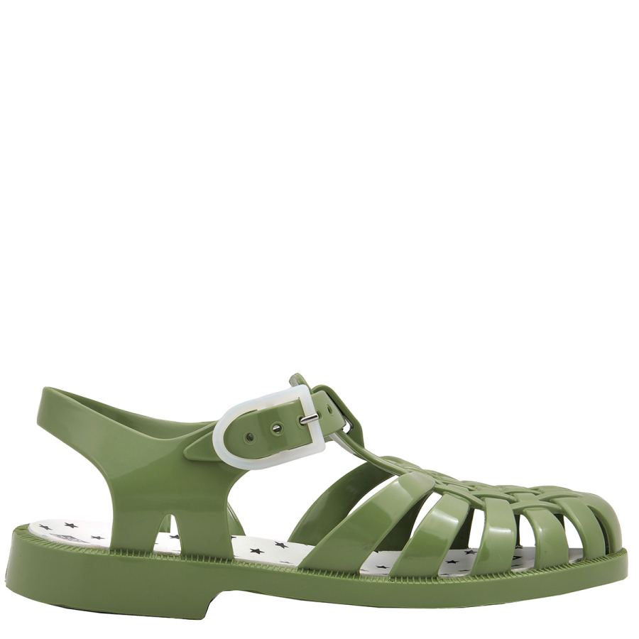 Kids Vert Buisson Jelly Caged Sandals