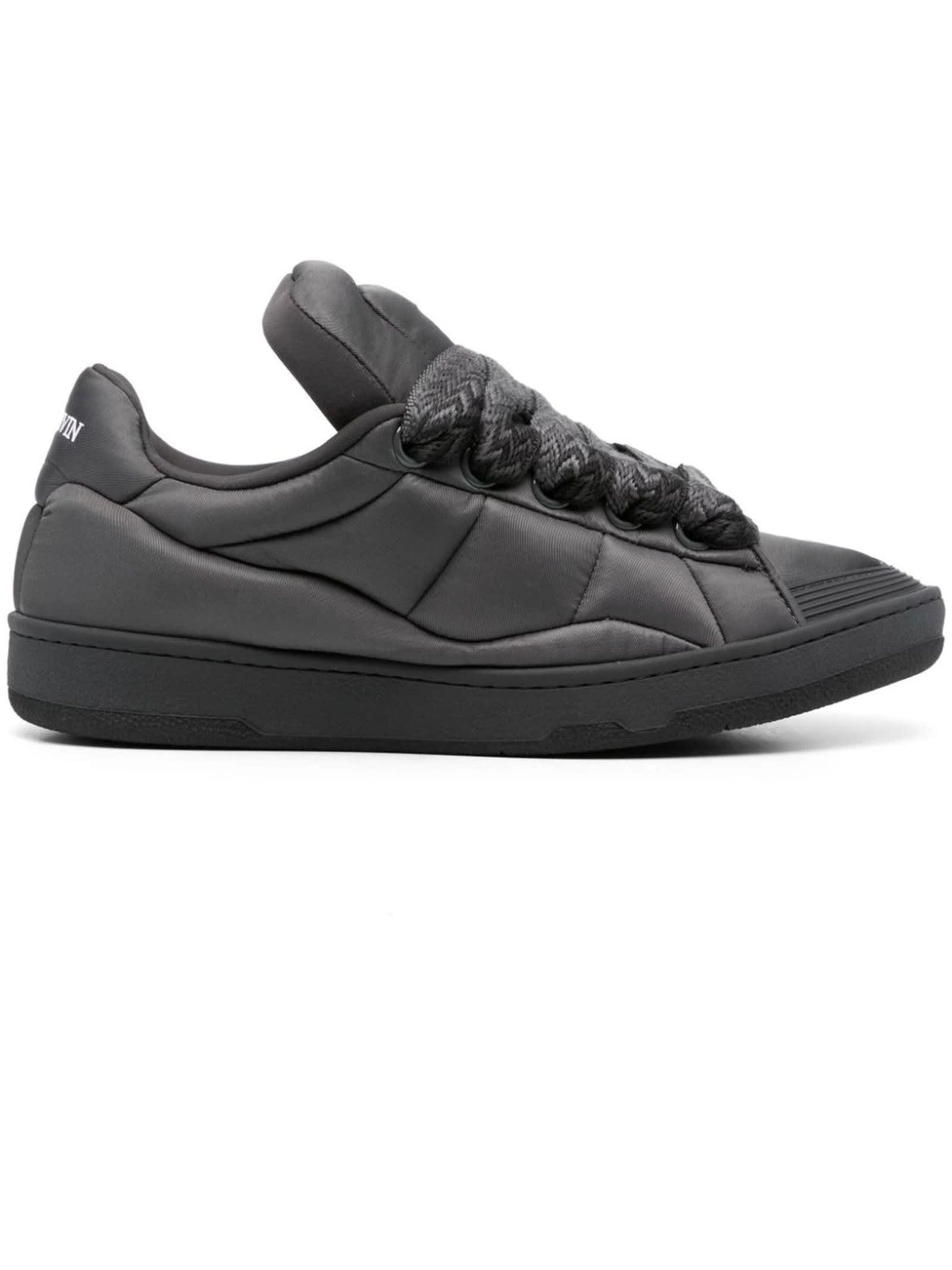 Dark Grey Techno Curb Sneakers