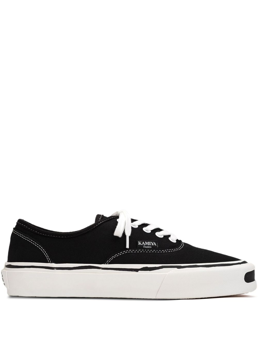 Herc canvas lace-up sneakers - Black