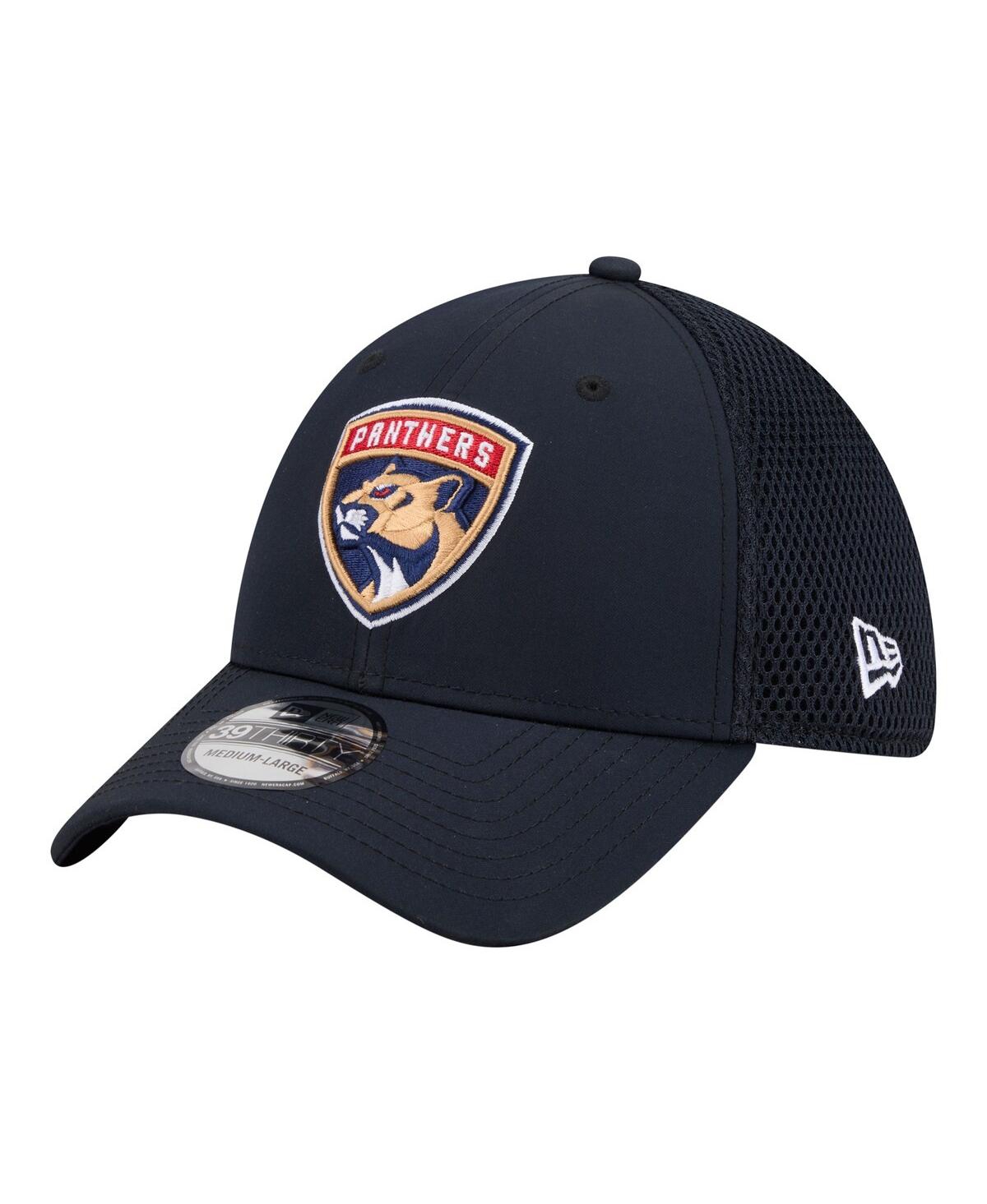 Men's Navy Florida Panthers Logo 39THIRTY Flex Hat - Navy