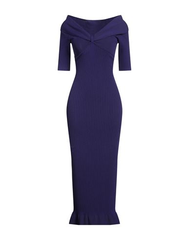 Philosophy Di Lorenzo Serafini Woman Midi dress Purple Size 4 Viscose, Polyamide