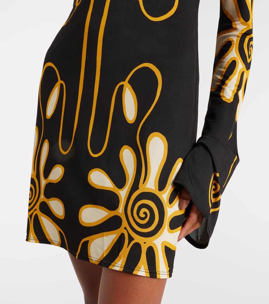 Maisha printed jersey minidress