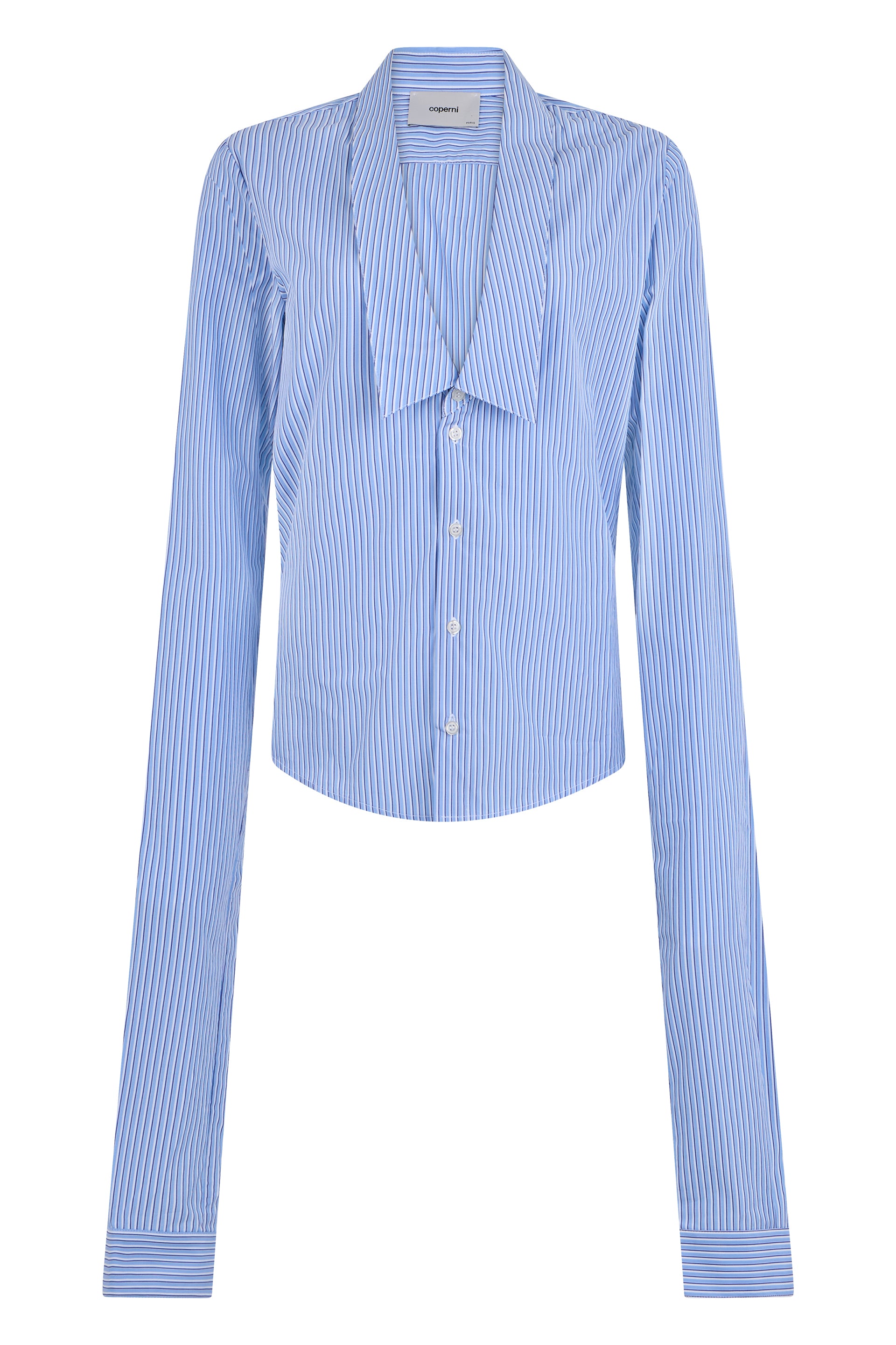 Long-Sleeved Elegant Fitted Shirt