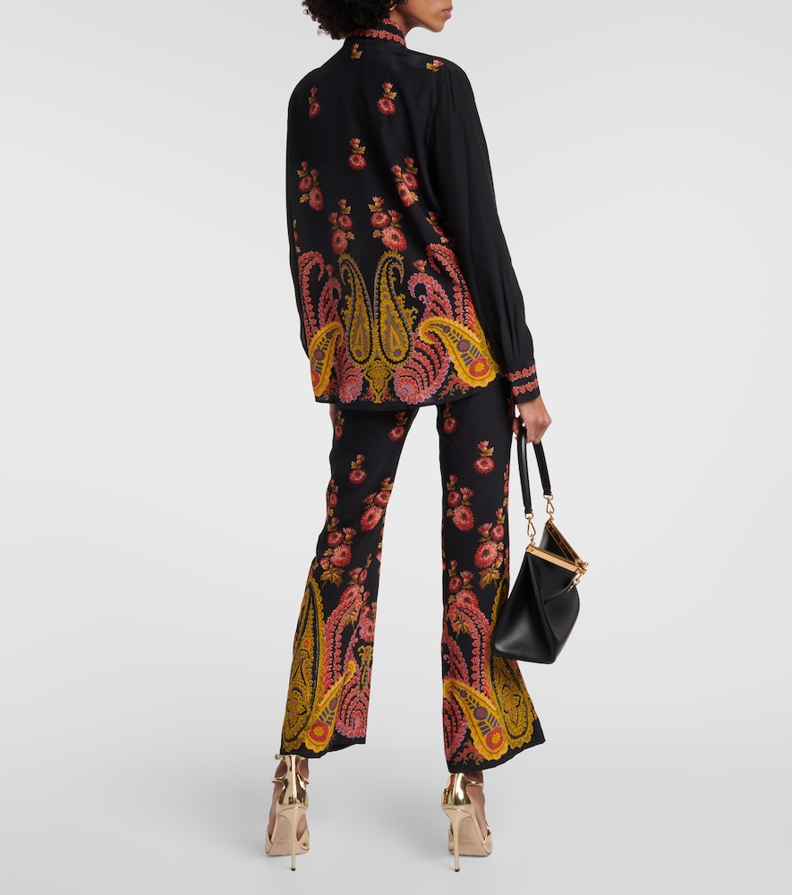 Paisley silk blouse