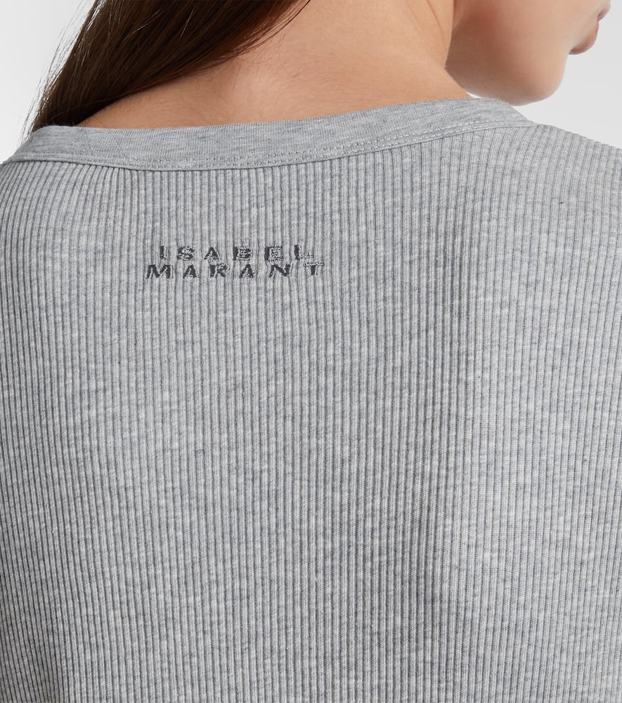 Taomi ribbed-knit cotton jersey T-shirt
