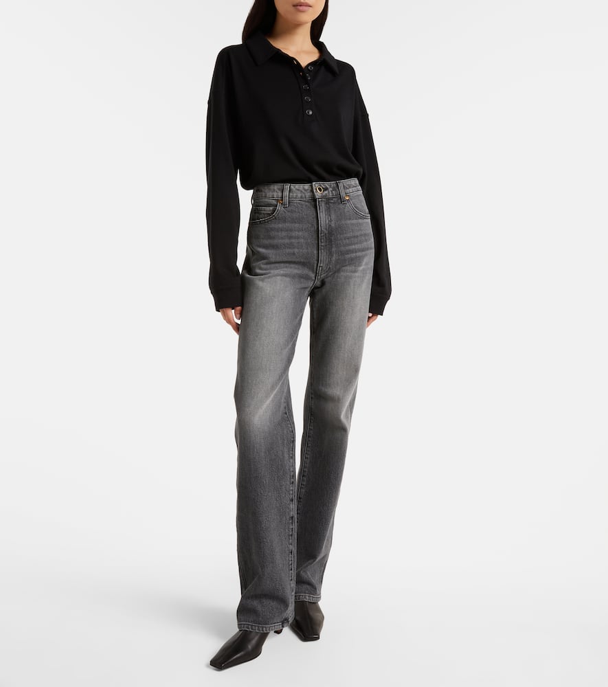 Danielle high-rise straight jeans