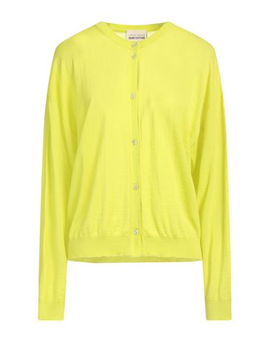 Woman Cardigan Lime green Size M Virgin Wool