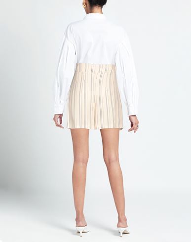 Woman Shorts & Bermuda Shorts Ivory Size 4 Viscose