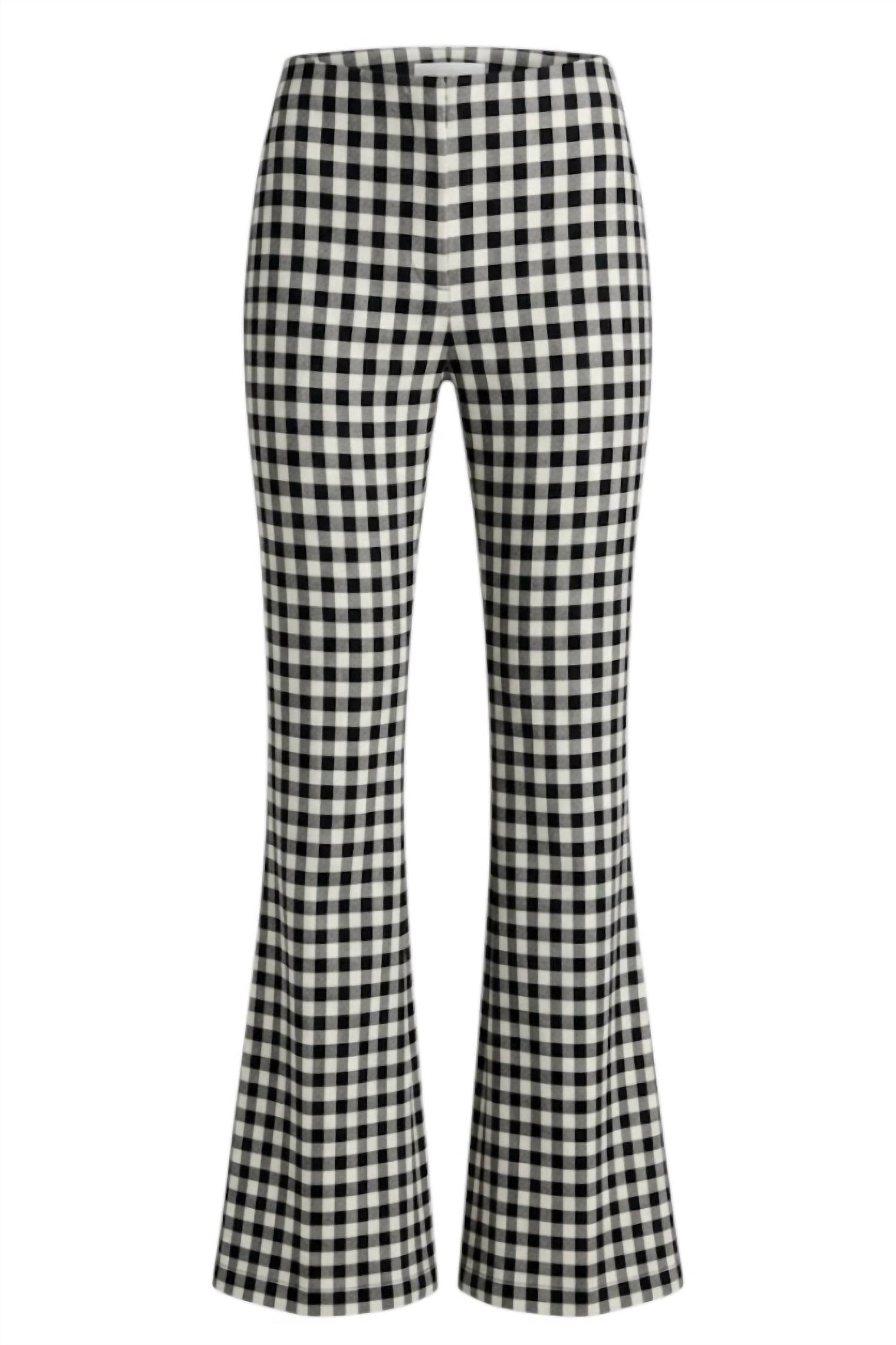 Women's Flared Pants In Black & White