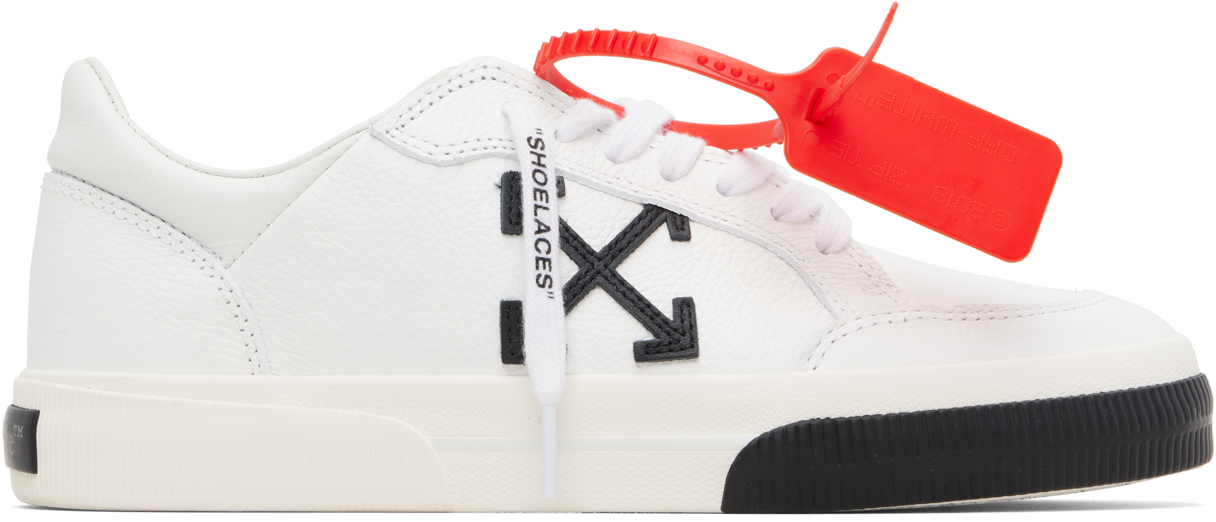 White Vulcanized Low Sneakers