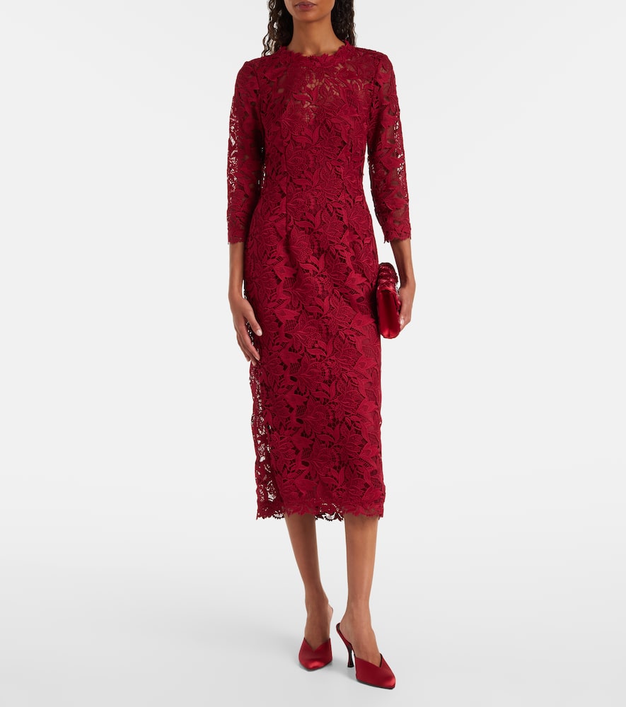Lace midi dress