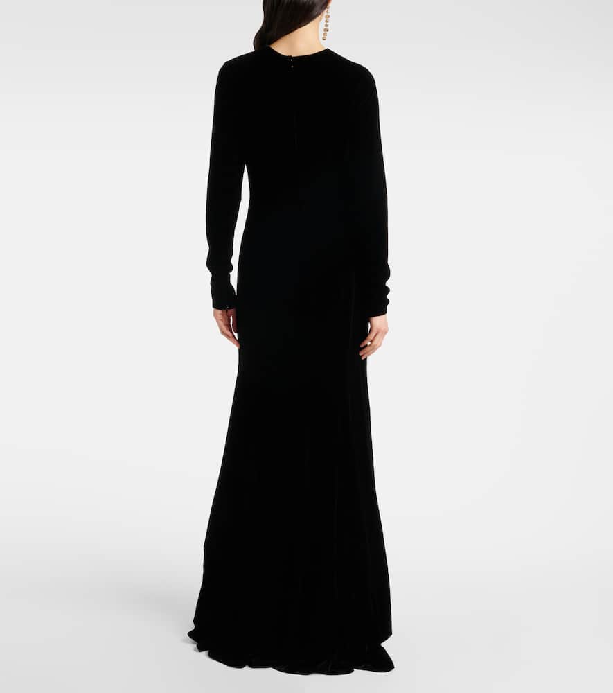 Velvet gown
