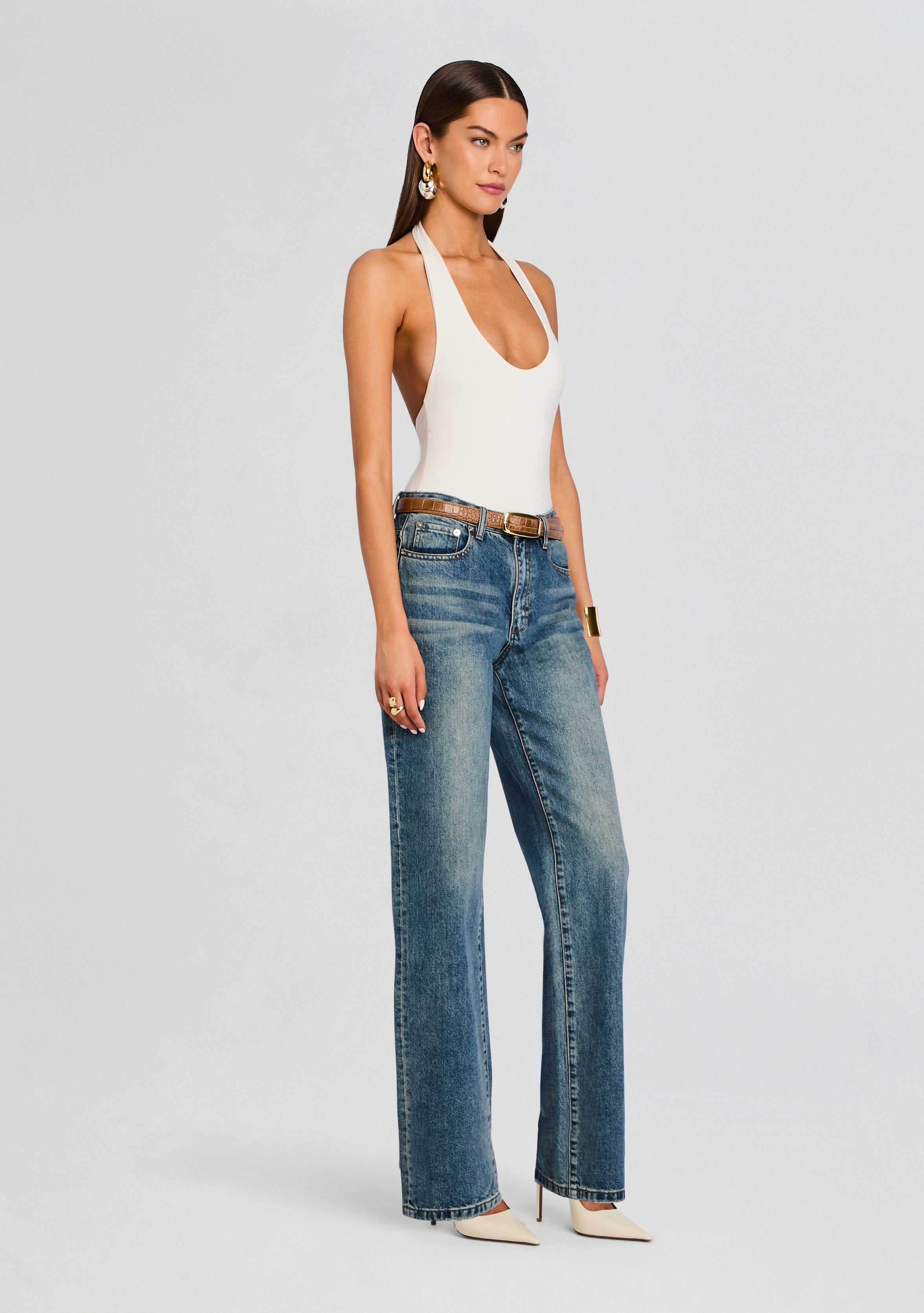 Bamboo Halter Bodysuit
