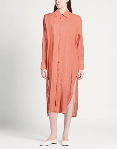 Woman Midi dress Salmon pink Size XS Ramie