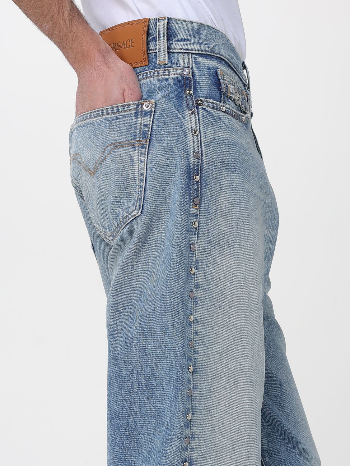 Jeans Men color Stone Washed
