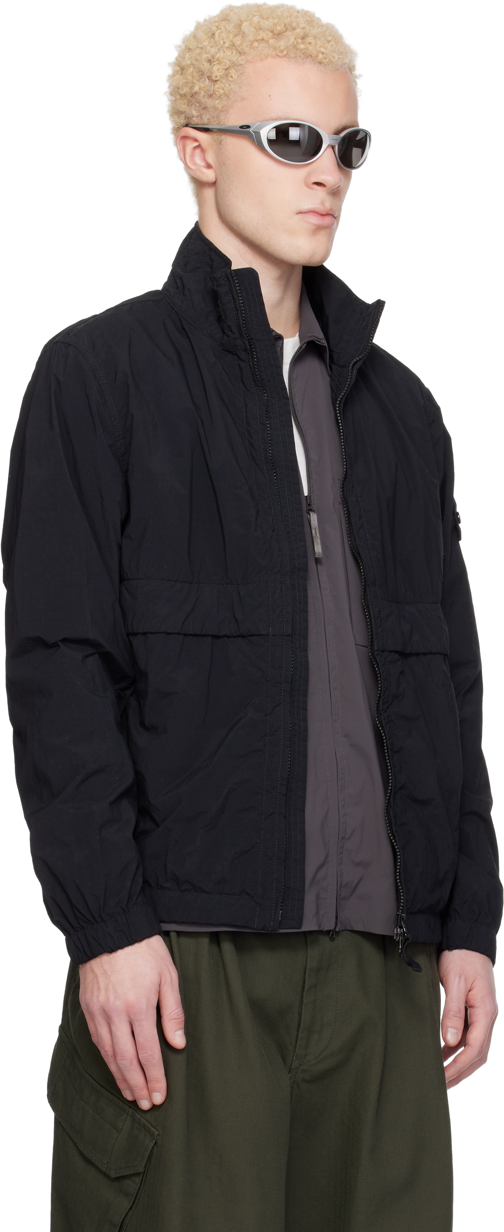 Black 4100056 Nylon Smerigliato-TC Jacket
