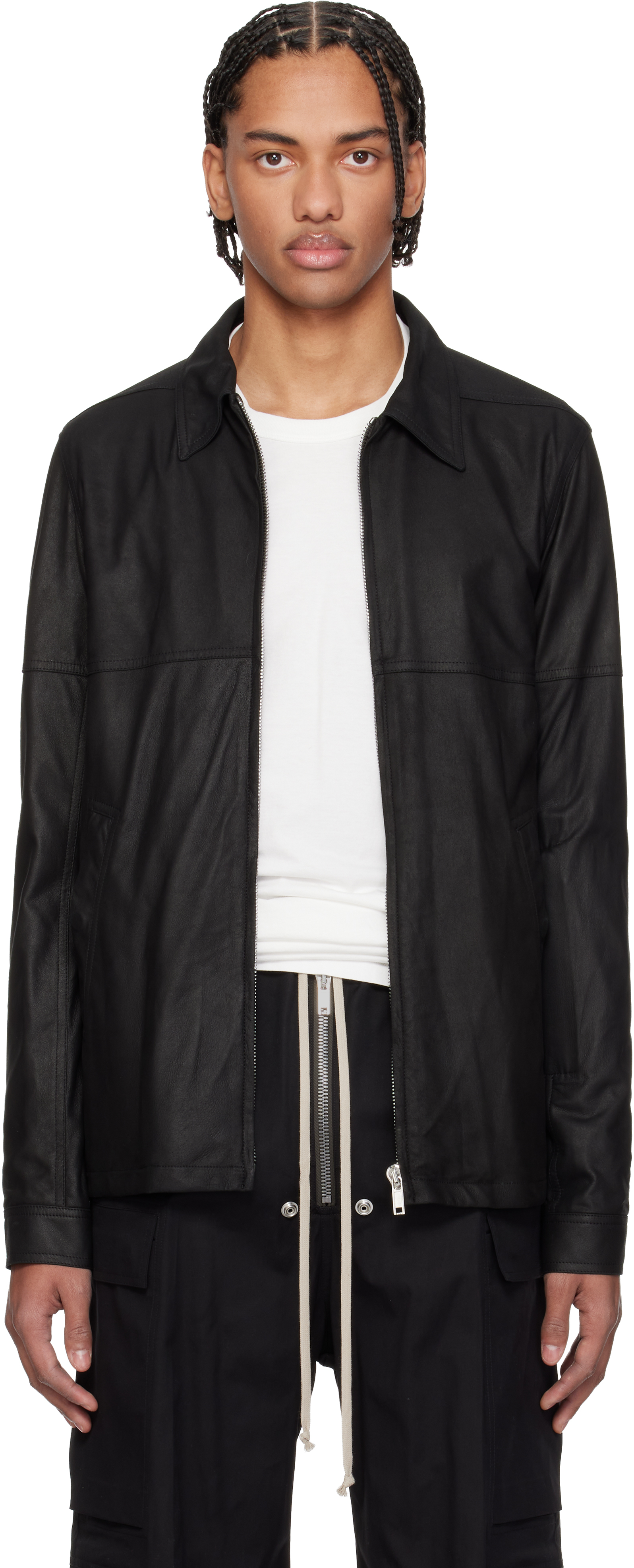 Black Temple Brad Leather Jacket
