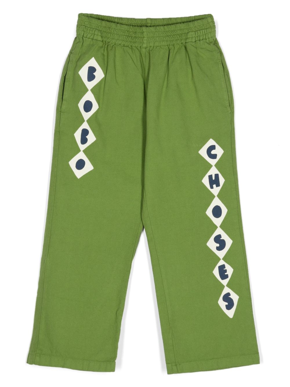Logo-print trousers - Green