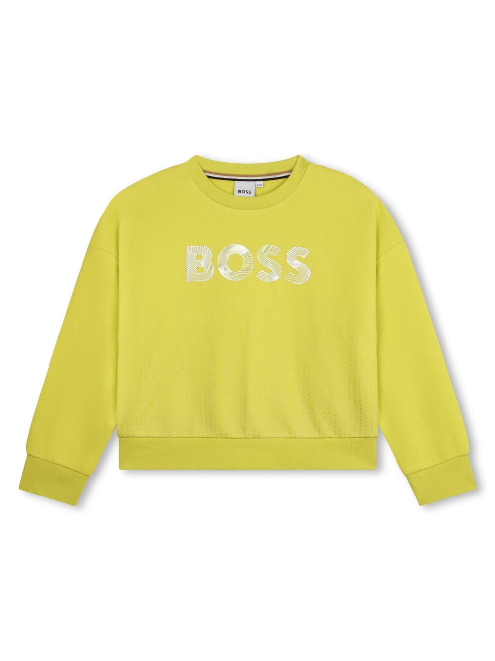 Logo-embossed jersey sweatshirt - Yellow