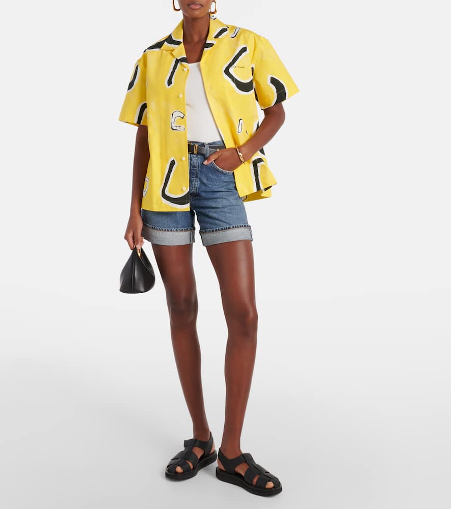 Dame high-rise denim shorts