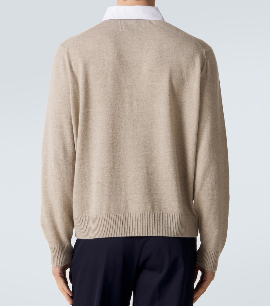 Cashmere and linen sweater