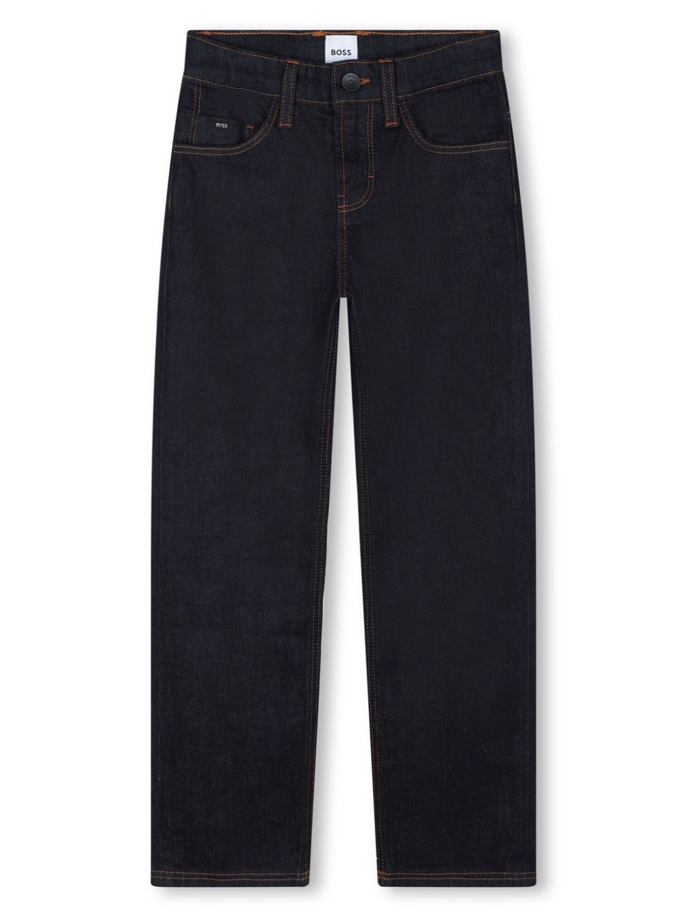 Mid-rise straight-leg jeans - Blue