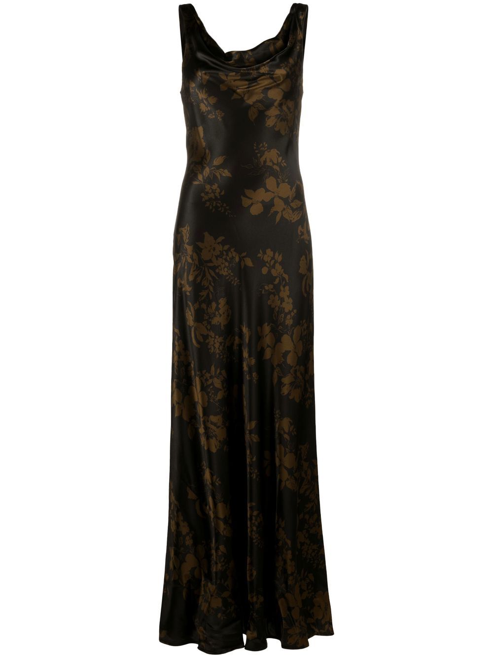 Annabelle silk gown - Black