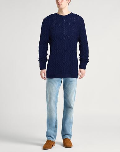 Man Sweater Navy Size 44 Cashmere