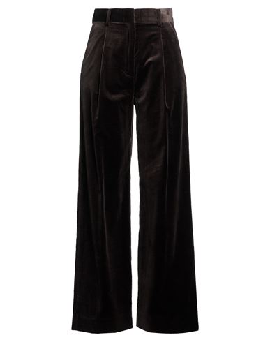 Woman Pants Dark brown Size 4 Cotton