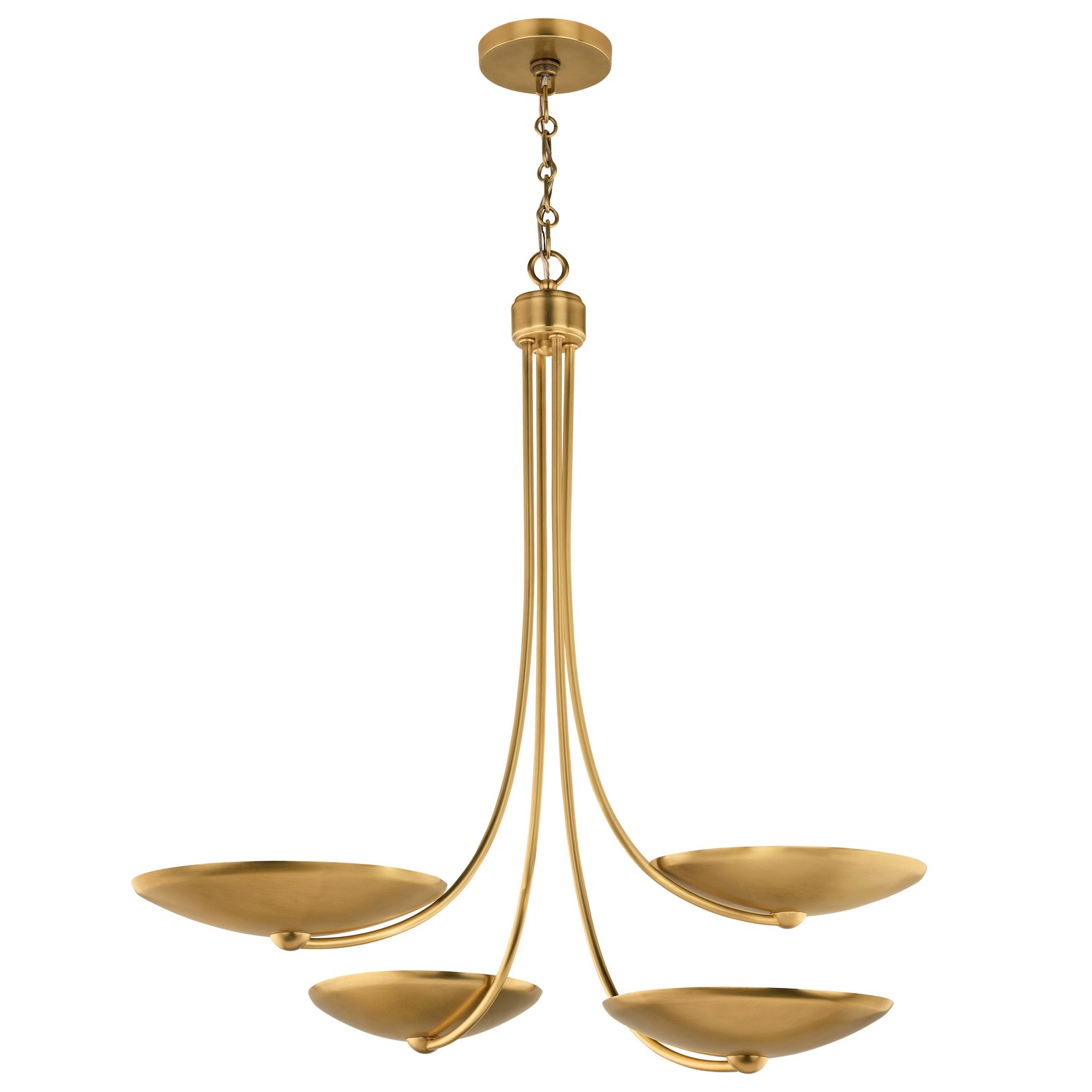 Lacquered Brass Chandelier from the Palmela Collection