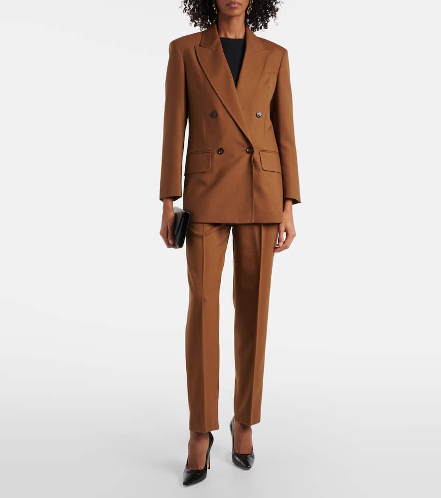 Edera wool, mohair and silk pants