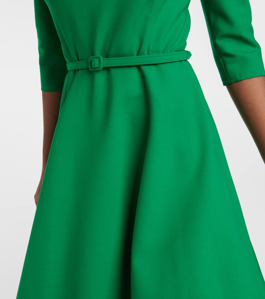 Wool-blend midi dress
