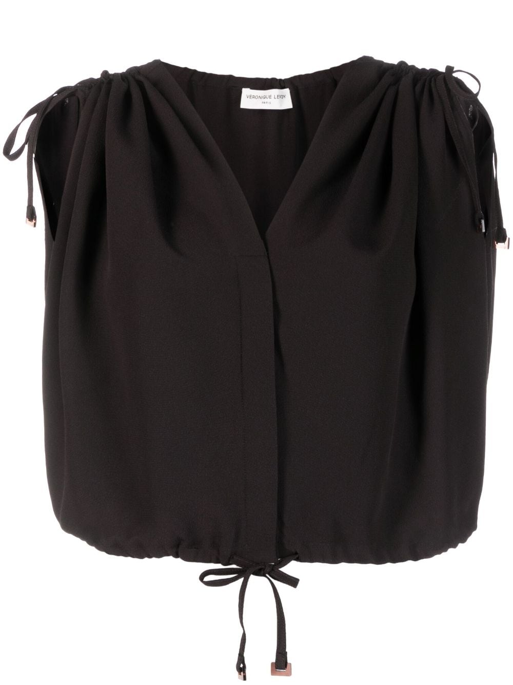 Véronique Leroy Silk Crepe Gather Top