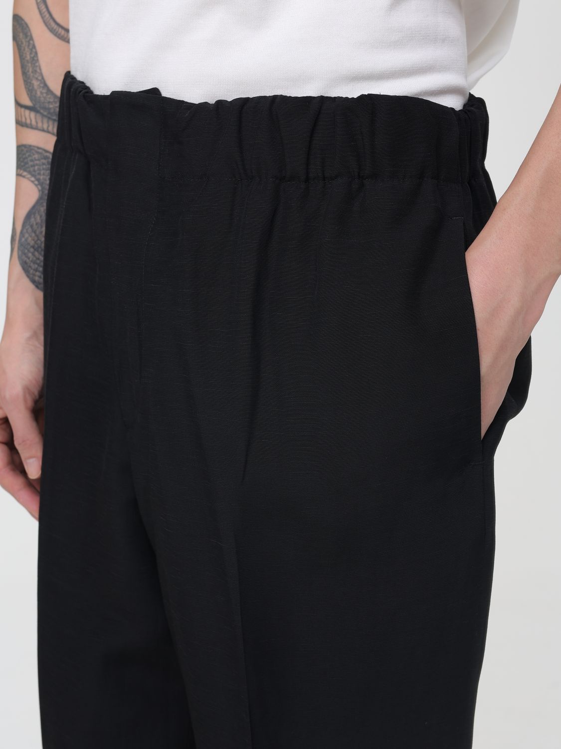 Pants Men color Black