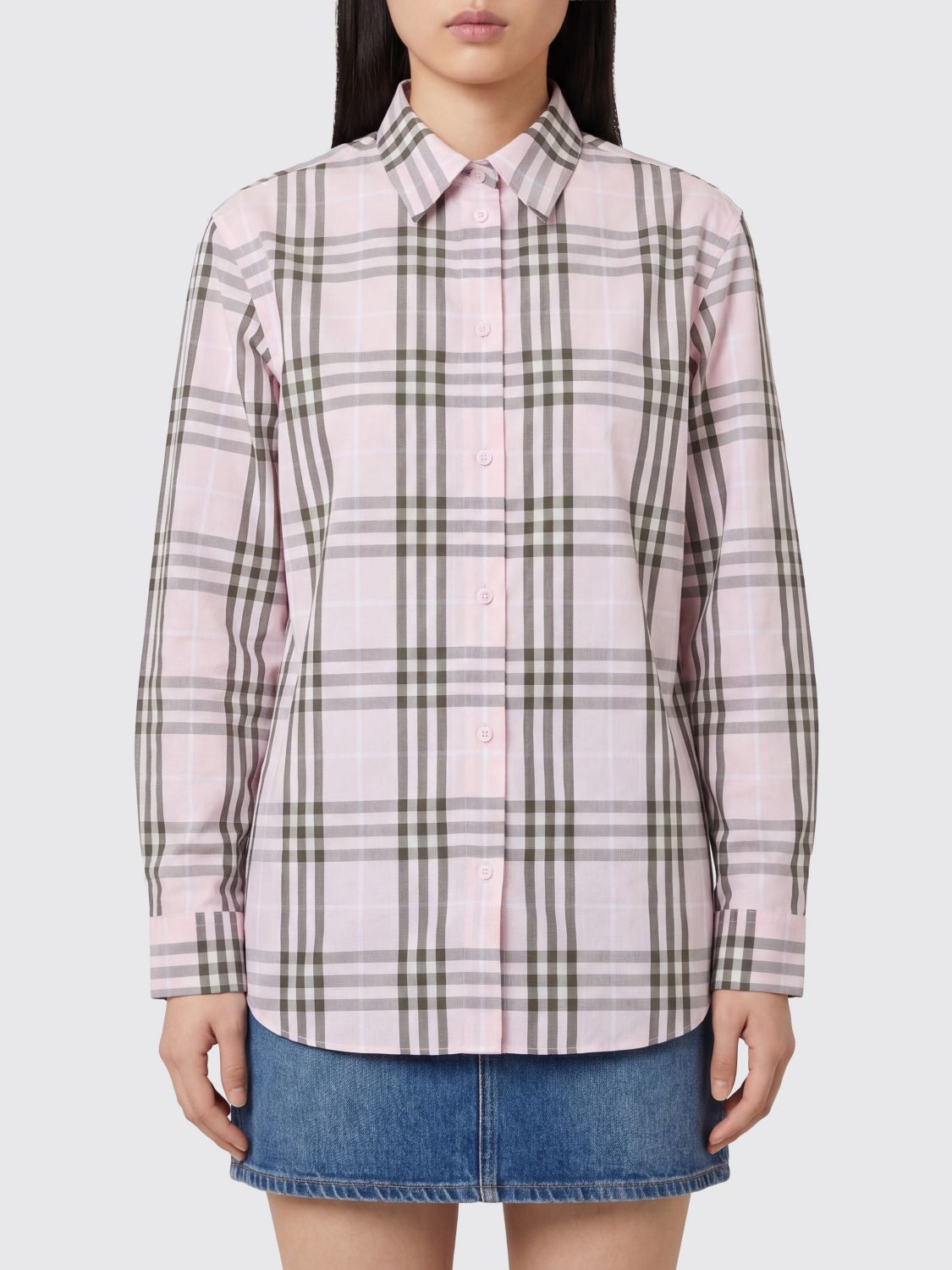 Pink Check Shirt