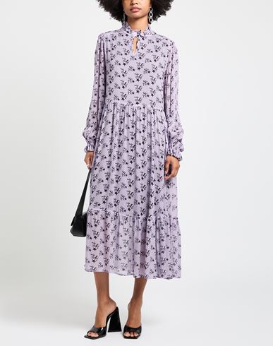 Woman Midi dress Lilac Size 10 Viscose
