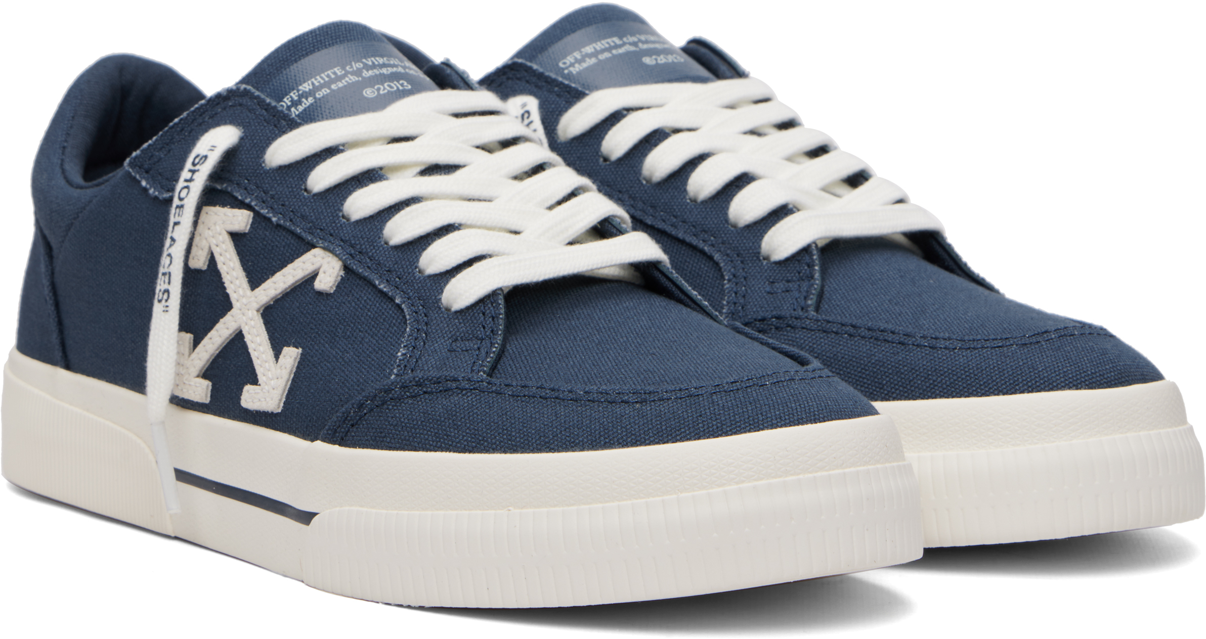 Blue Low Vulcanized Sneakers