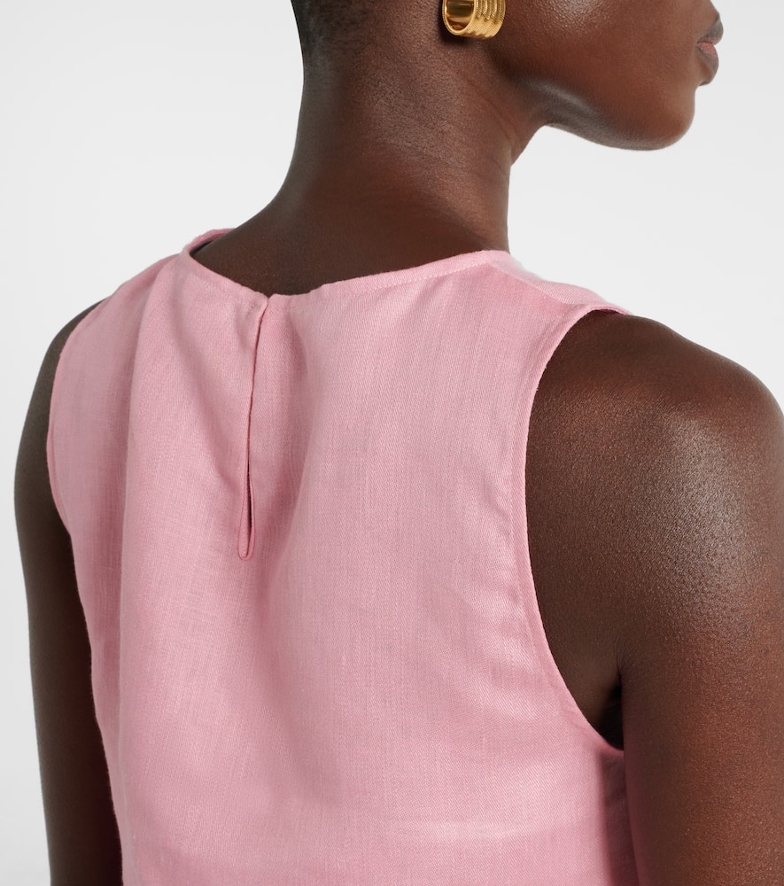 Kobe linen crop top