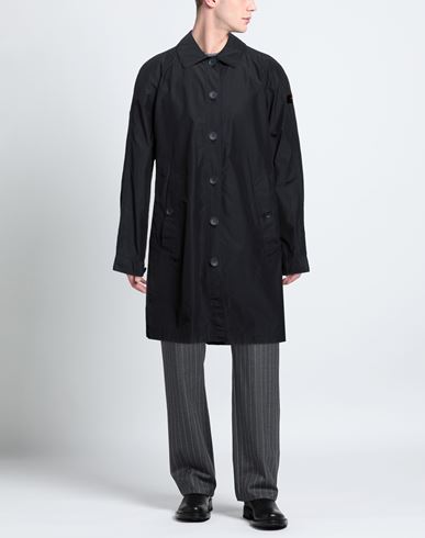 Woman Overcoat & Trench Coat Midnight blue Size 14 Cotton, Polyamide