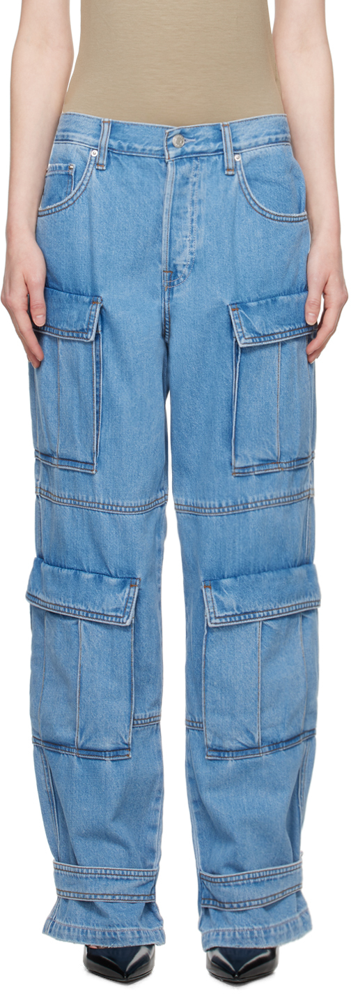 Blue Rex Cargo Denim Jeans